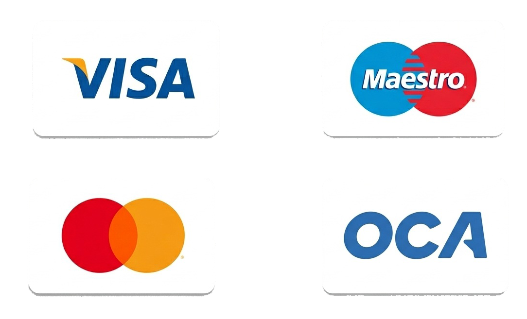 Medios de pago: Visa, Mastercard, OCA y otros