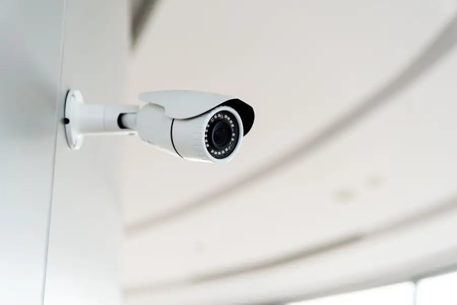 Cámara de seguridad instalada